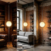Metallic Copper Floor to Ceiling Lamp
