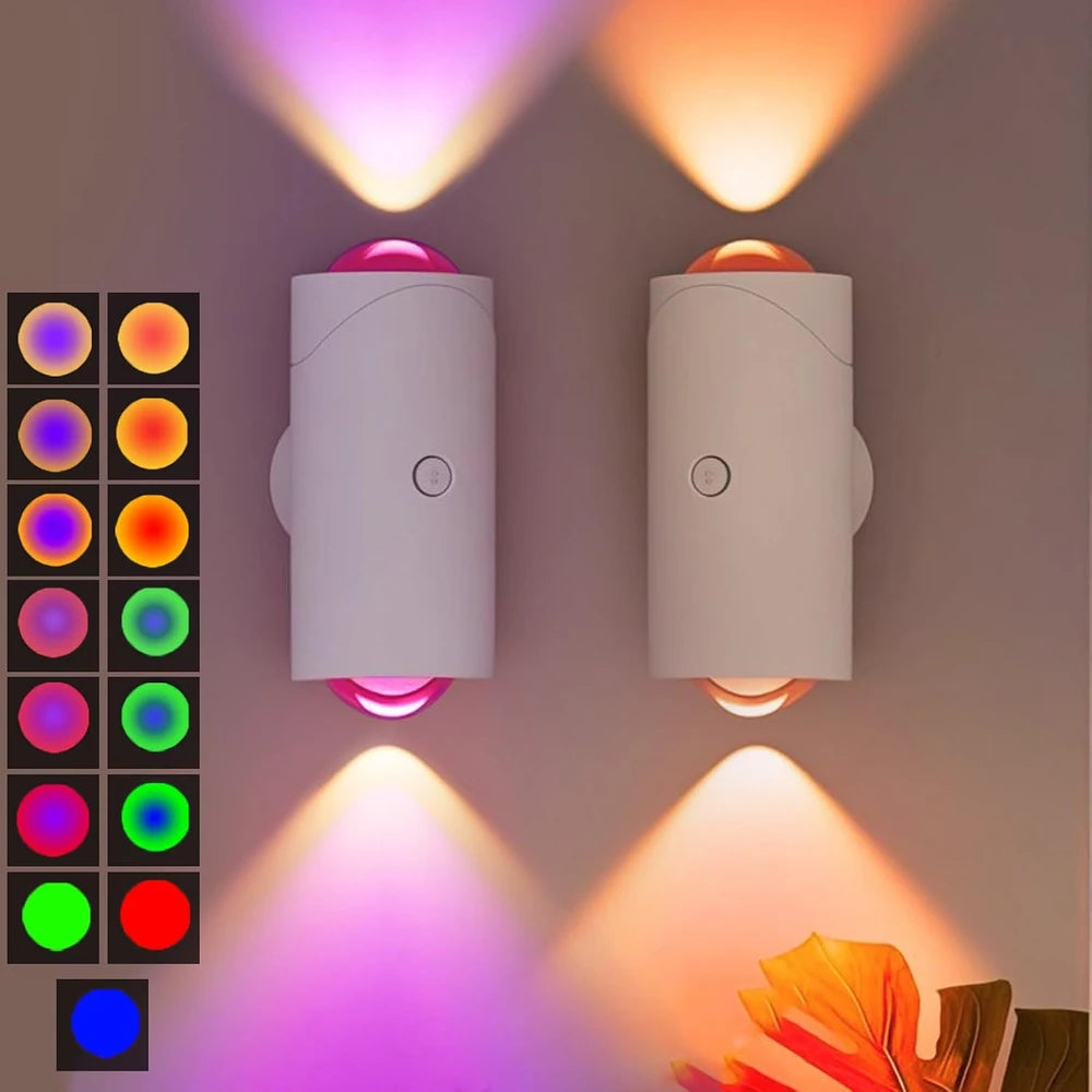 Rechargeable Magnetic Motion Sensor Wall Sconce