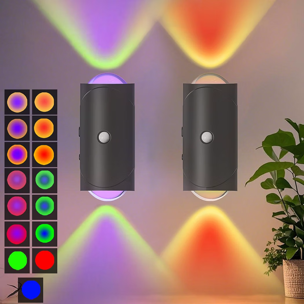 Rechargeable Magnetic Motion Sensor Wall Sconce